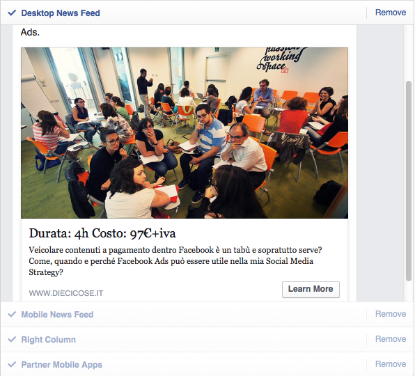 Su Facebook Ads spuntano i Partner Mobile Apps